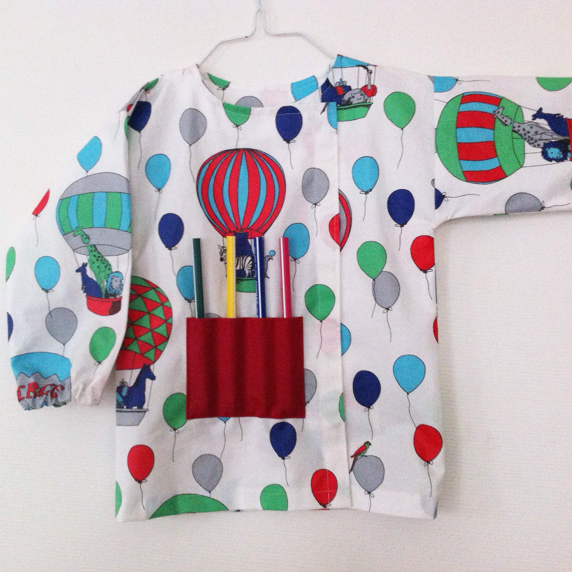 Aiguille en fête 2017 inspiration couture blouse de peinture enfant coton enduit